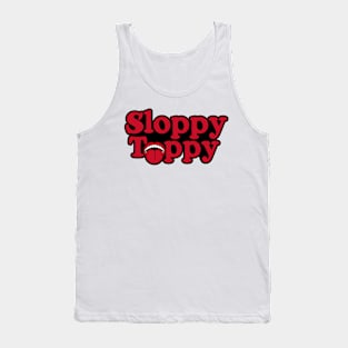 Sloppy Toppy Text & Icon Tank Top